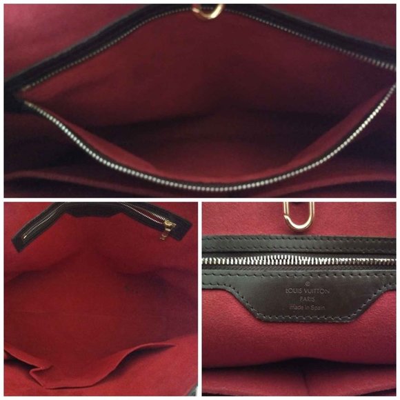 Louis Vuitton Hampstead MM Demier Ebene Brown and Red Tote Bag - Picture 5 of 14